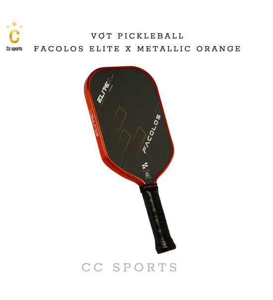 Vợt Pickleball Facolos Elite X Metallic Orange