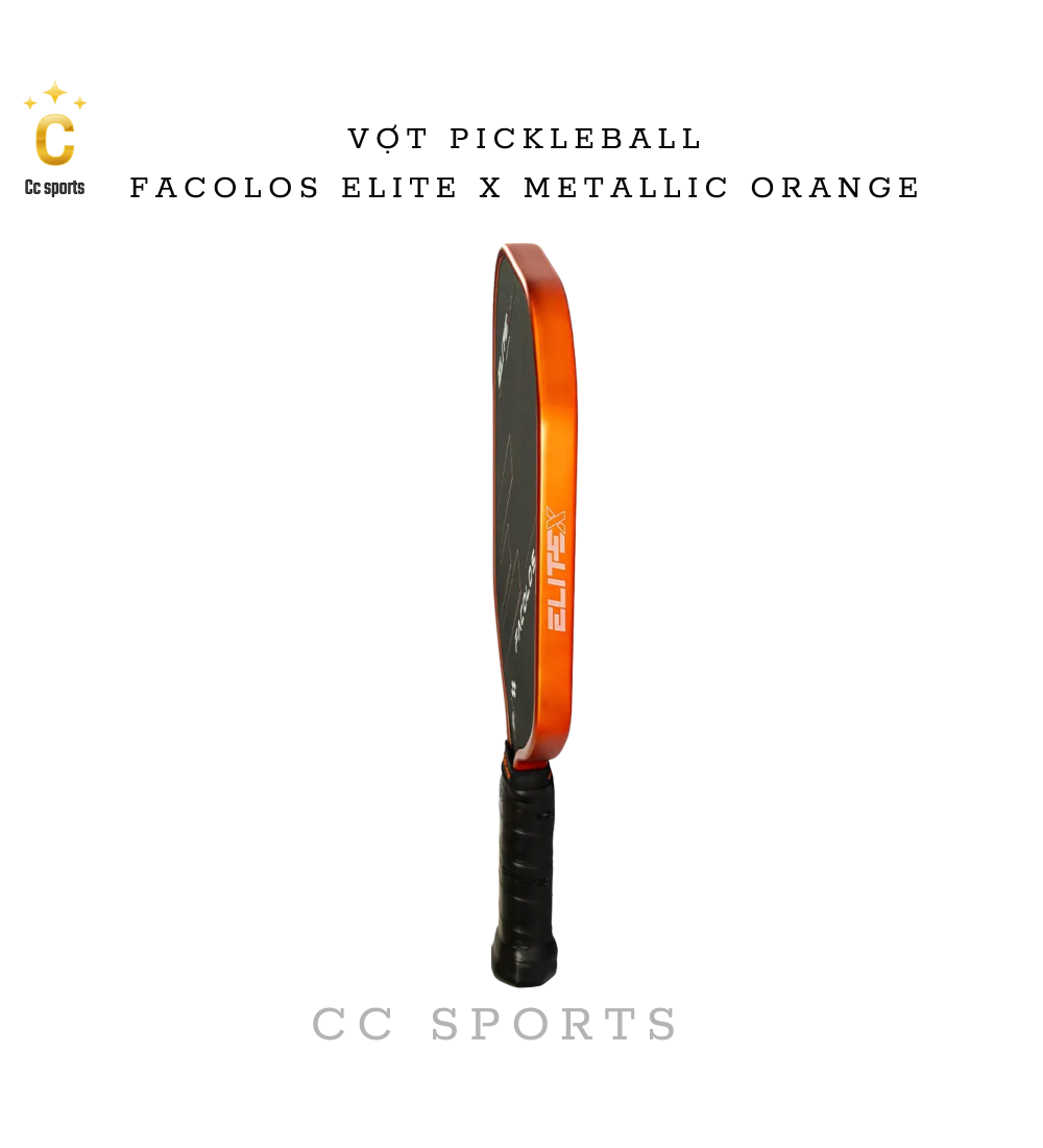 Vợt Pickleball Facolos Elite X Metallic Orange