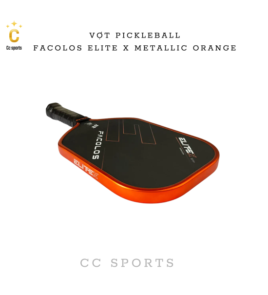 Vợt Pickleball Facolos Elite X Metallic Orange