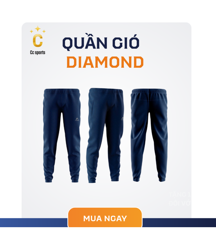 Quần Gió Thể Thao KAIWIN DIAMOND
