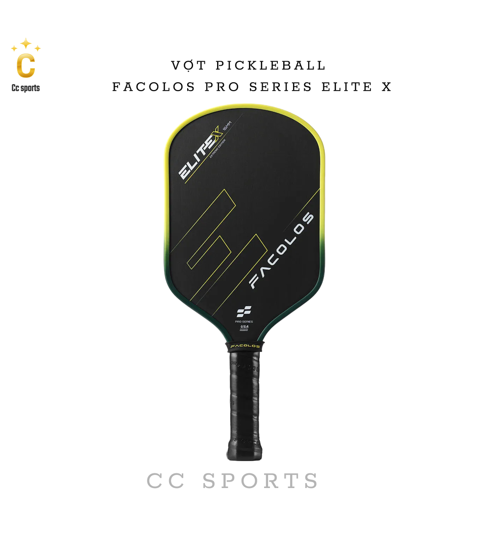 Vợt Pickleball Facolos Pro Series Elite X - 16MM