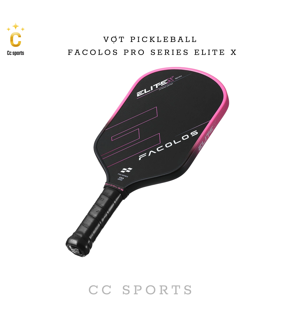 Vợt Pickleball Facolos Pro Series Elite X - 16MM