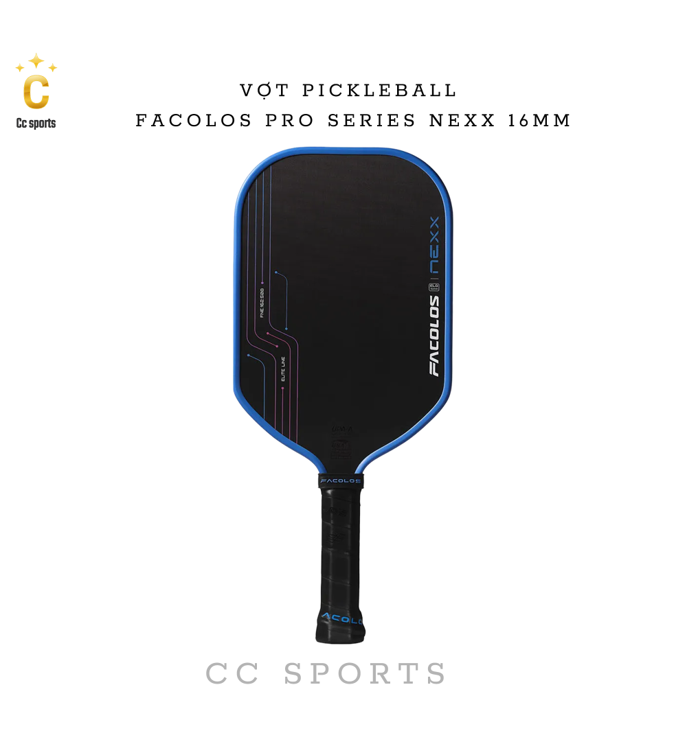 Vợt Pickleball Facolos Pro Series Nexx 16MM
