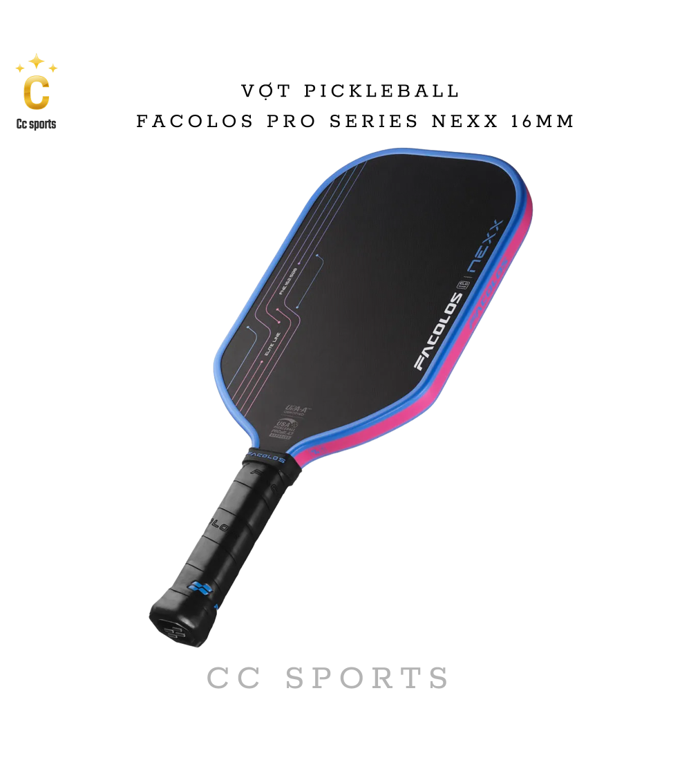Vợt Pickleball Facolos Pro Series Nexx 16MM