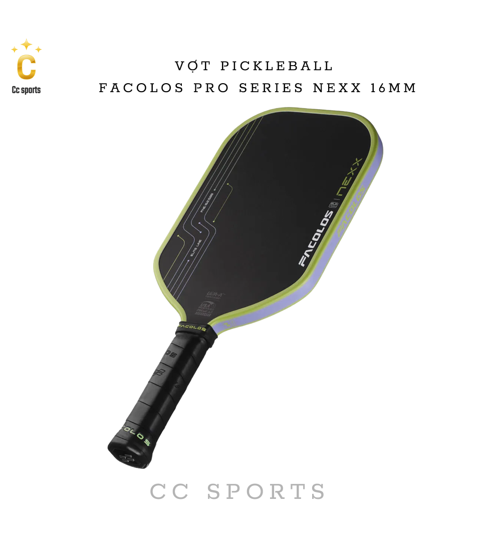 Vợt Pickleball Facolos Pro Series Nexx 16MM