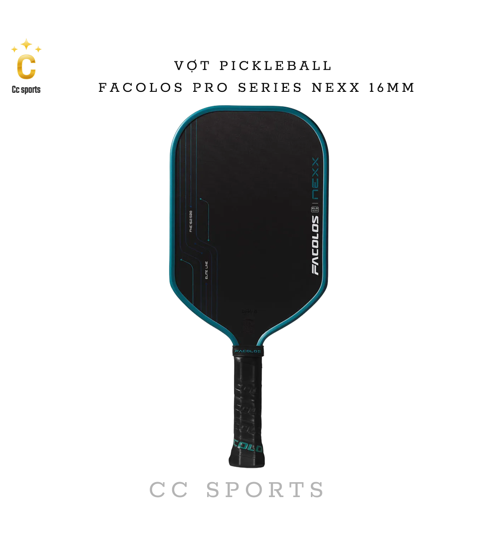 Vợt Pickleball Facolos Pro Series Nexx 16MM
