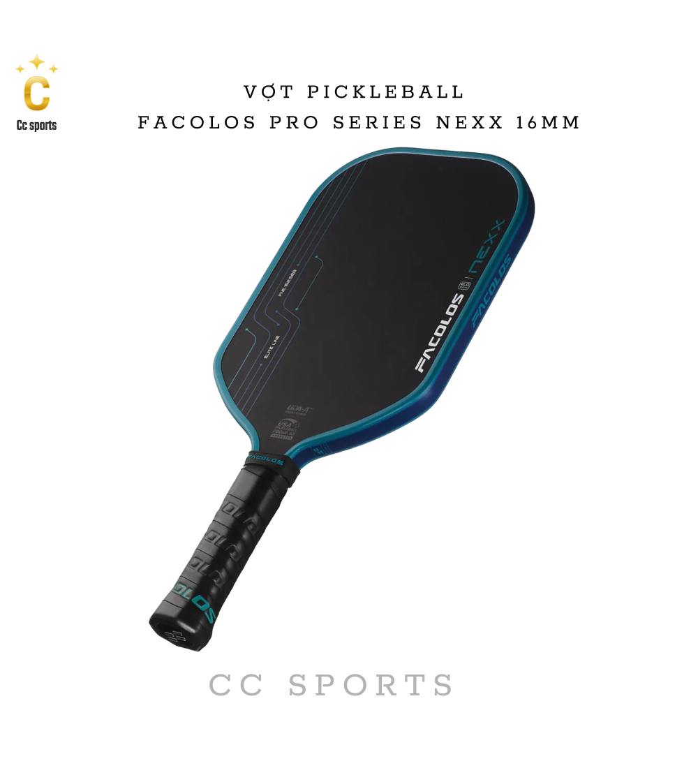 Vợt Pickleball Facolos Pro Series Nexx 16MM
