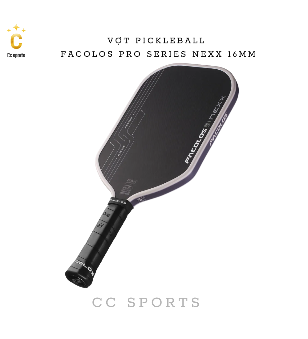 Vợt Pickleball Facolos Pro Series Nexx 16MM