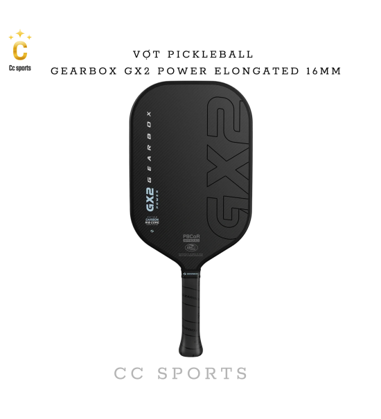 Vợt Pickleball GEARBOX GX2 Power Elongated 16MM