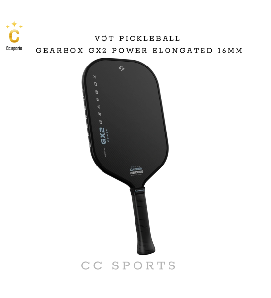 Vợt Pickleball GEARBOX GX2 Power Elongated 16MM