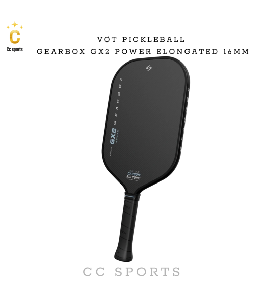 Vợt Pickleball GEARBOX GX2 Power Elongated 16MM