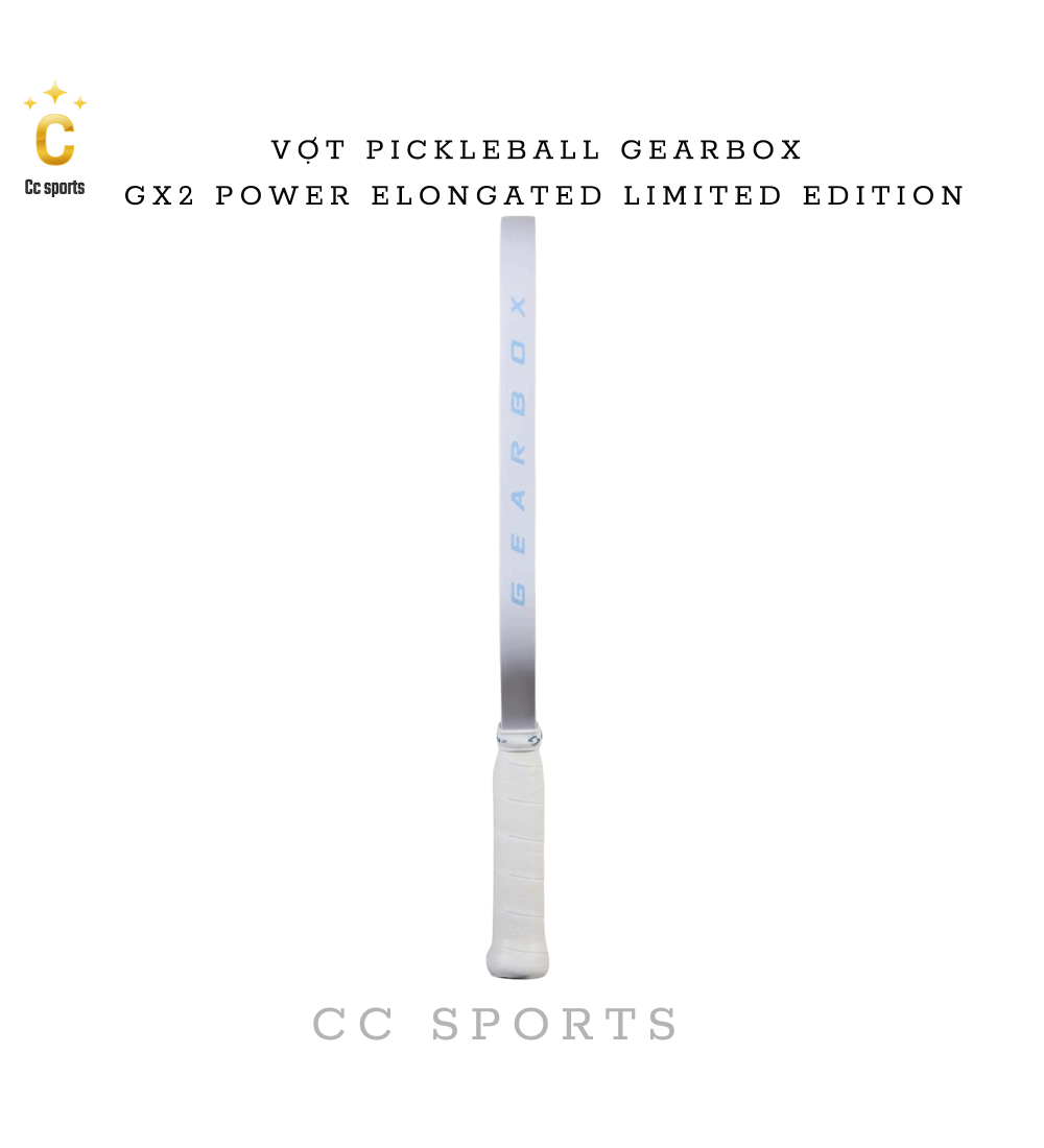 Vợt Pickleball GEARBOX GX2 Power Elongated Limited Edition 16MM