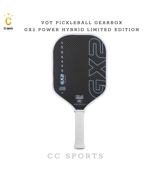 Vợt Pickleball GEARBOX GX2 Power Hybrid Limited Edition 16MM