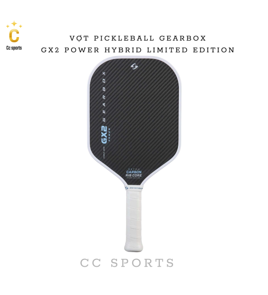 Vợt Pickleball GEARBOX GX2 Power Hybrid Limited Edition 16MM