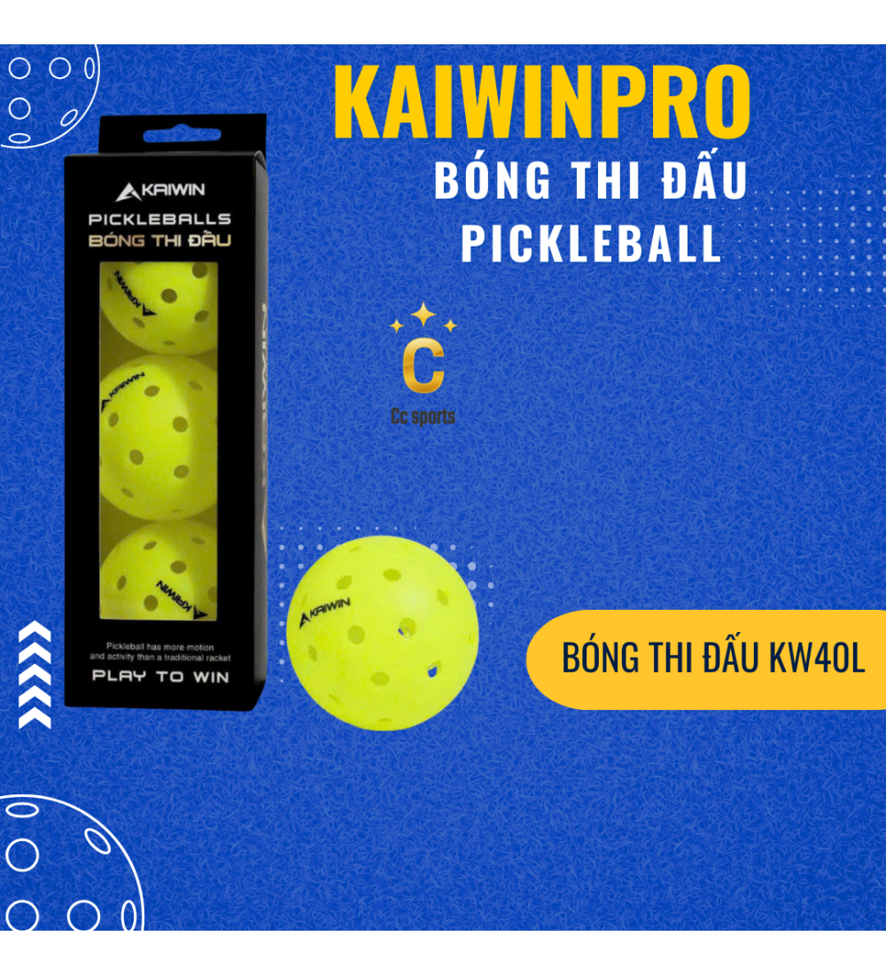 Bóng thi đấu Kaiwin hộp 3 quả