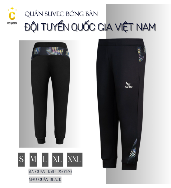 Quần Suvec bóng bàn ĐTQG Việt Nam Kamito V1