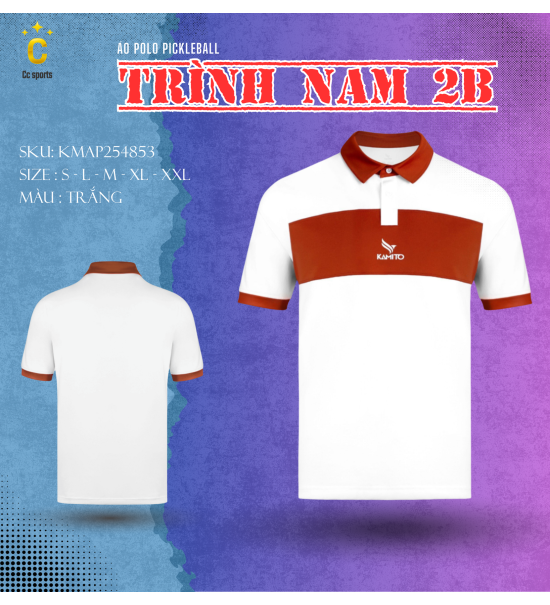 Áo Polo Pickleball Trình Nam 2B