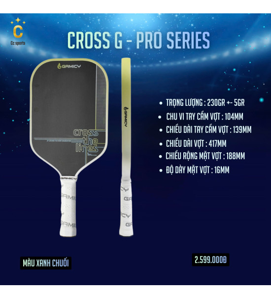 Vợt Pickleball Gamicy Cross G-Pro Series  16mm