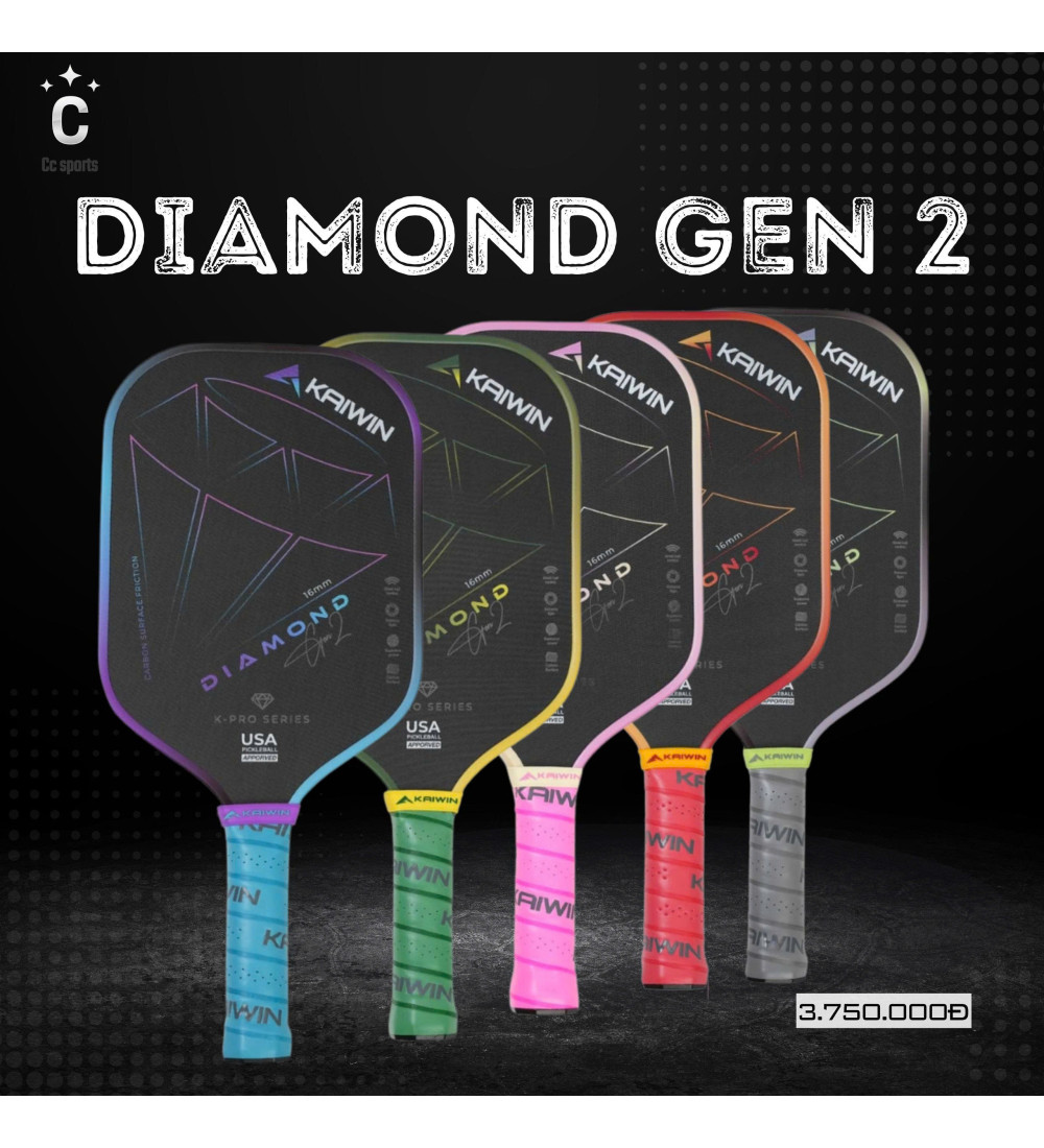 Vợt Pickleball Kaiwin Diamond Gen 2