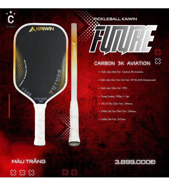 Vợt Pickleball Kaiwin Future T700 16mm