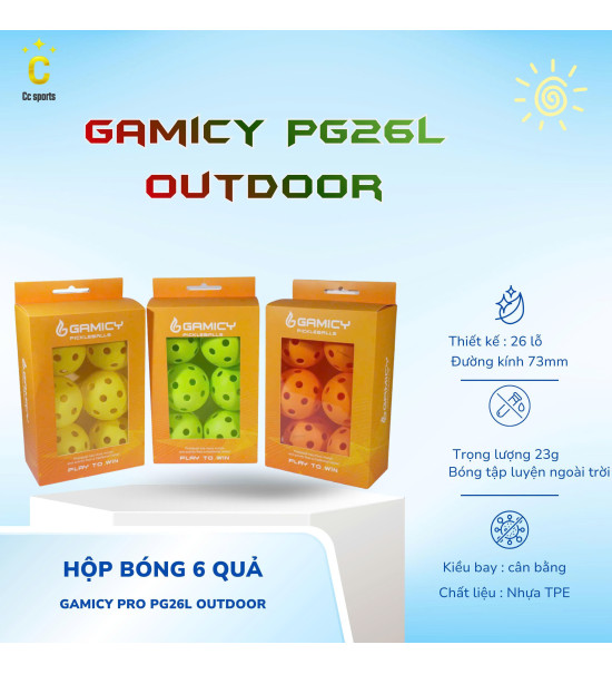 Bóng Pickleball Kaiwin PK26L Indoor