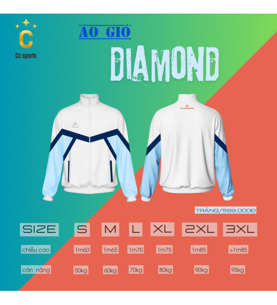 Áo Gió Thể Thao KAIWIN DIAMOND
