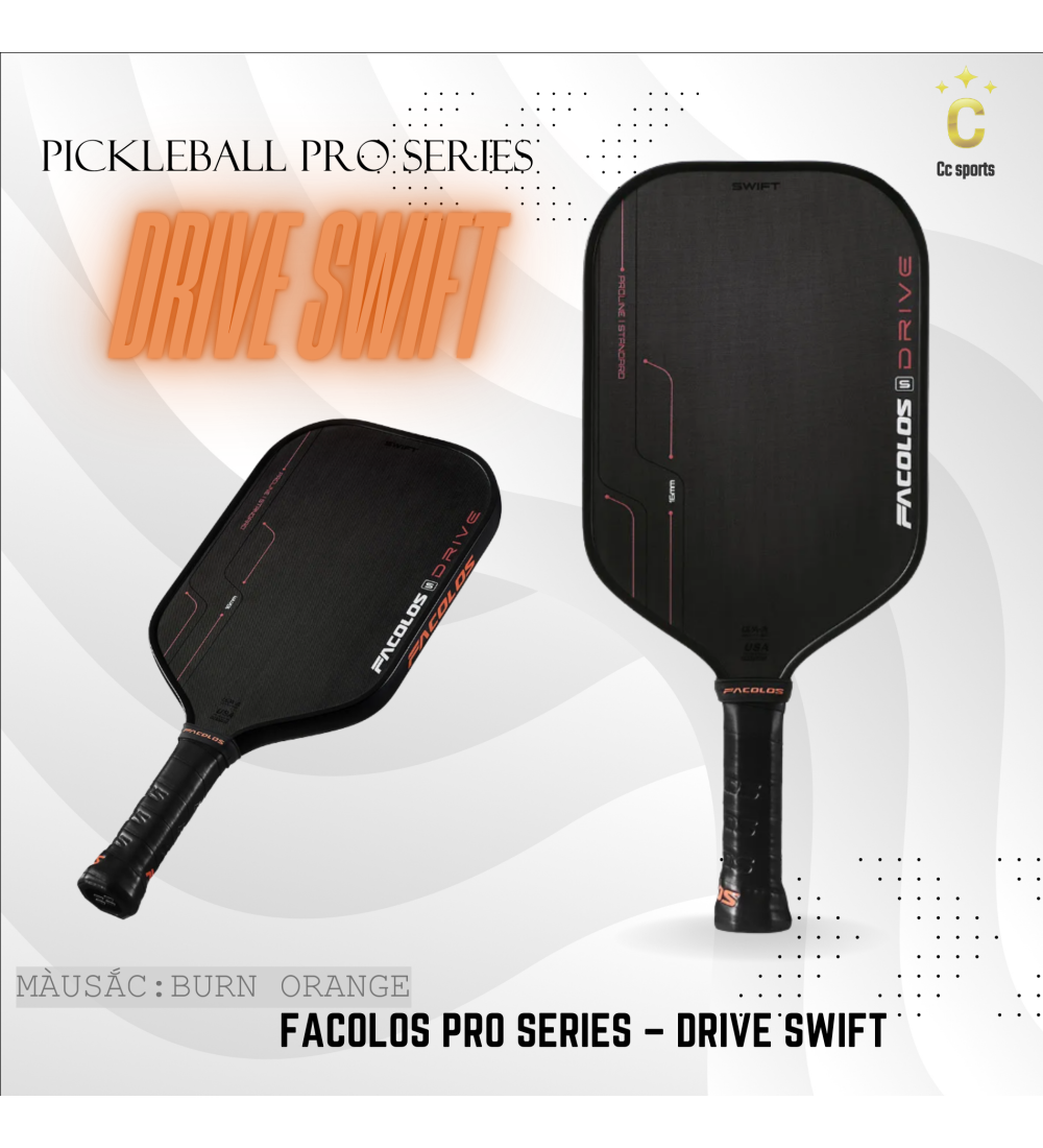 Vợt Pickleball Pro Series – Drive Swift (16mm)