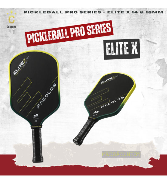 Vợt Pickleball Pro Series – Elite X (14 & 16mm)