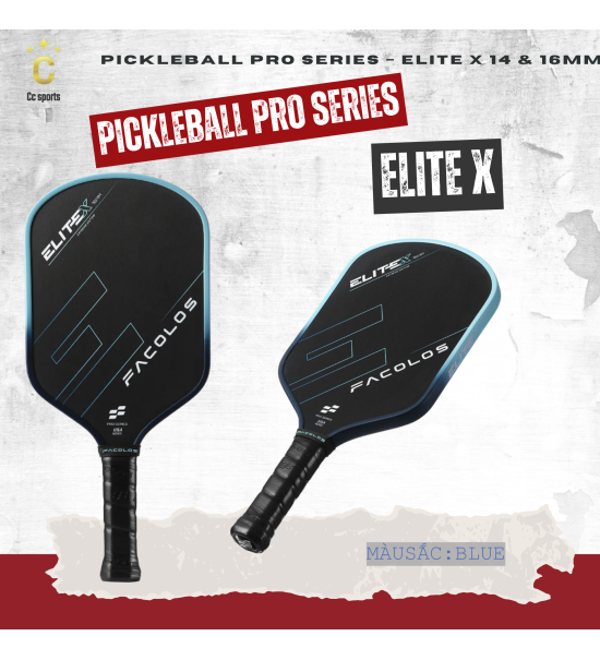 Vợt Pickleball Pro Series – Elite X (14 & 16mm)
