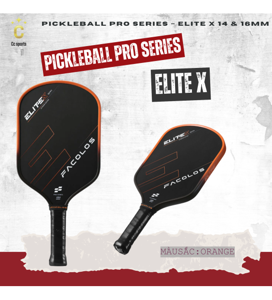 Vợt Pickleball Pro Series – Elite X (14 & 16mm)