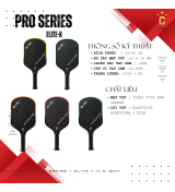 Vợt Pickleball Pro Series – Elite X (14 & 16mm)