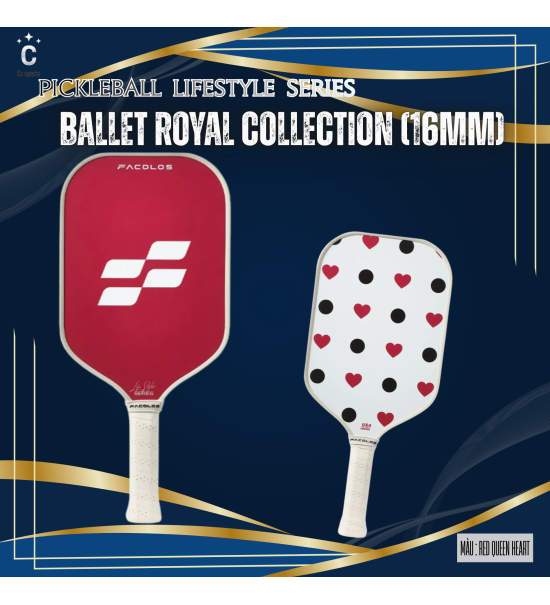 Vợt Pickleball Lifestyle Series – Ballet Royal Collection (16mm)