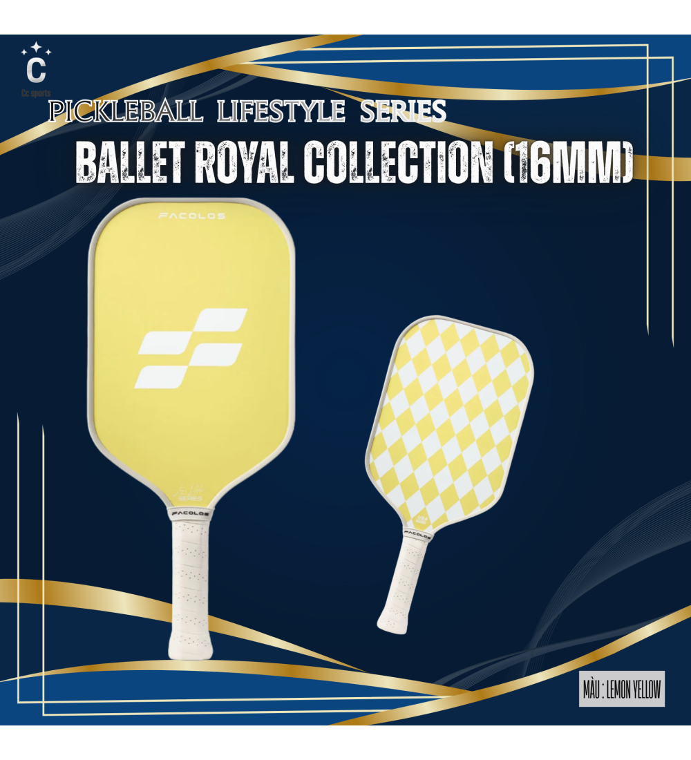 Vợt Pickleball Lifestyle Series – Ballet Royal Collection (16mm)