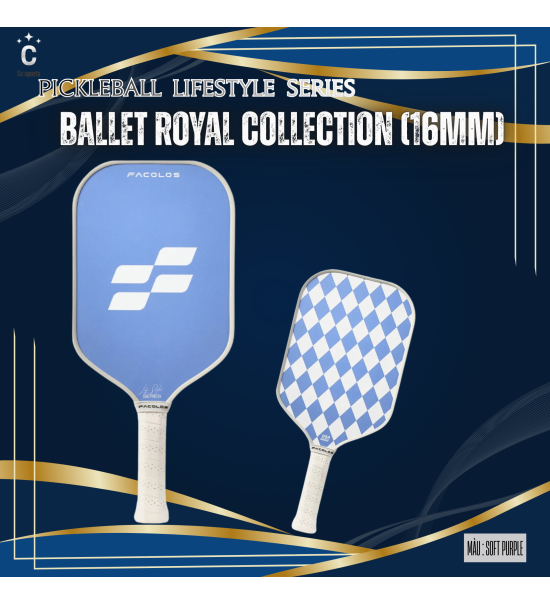 Vợt Pickleball Lifestyle Series – Ballet Royal Collection (16mm)