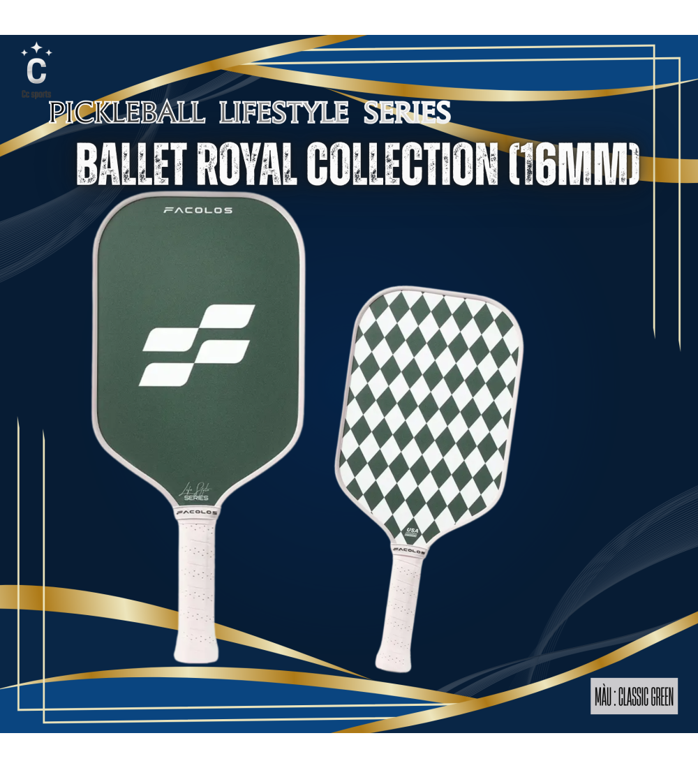 Vợt Pickleball Lifestyle Series – Ballet Royal Collection (16mm)