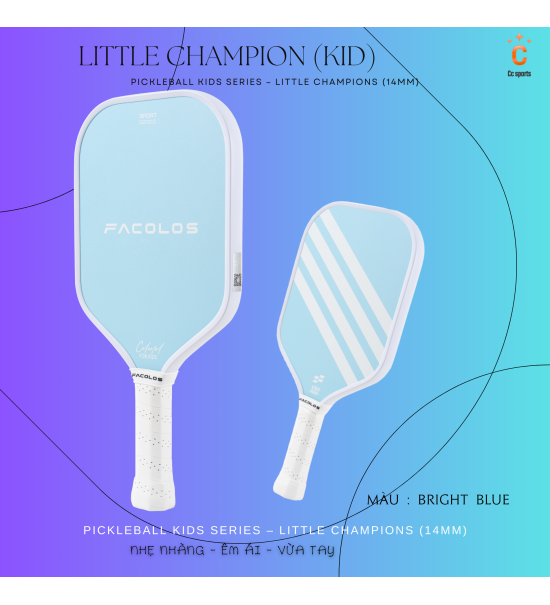 Vợt Pickleball Kids Series – Little Champions (14mm)