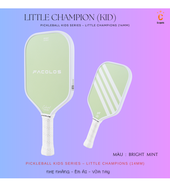 Vợt Pickleball Kids Series – Little Champions (14mm)
