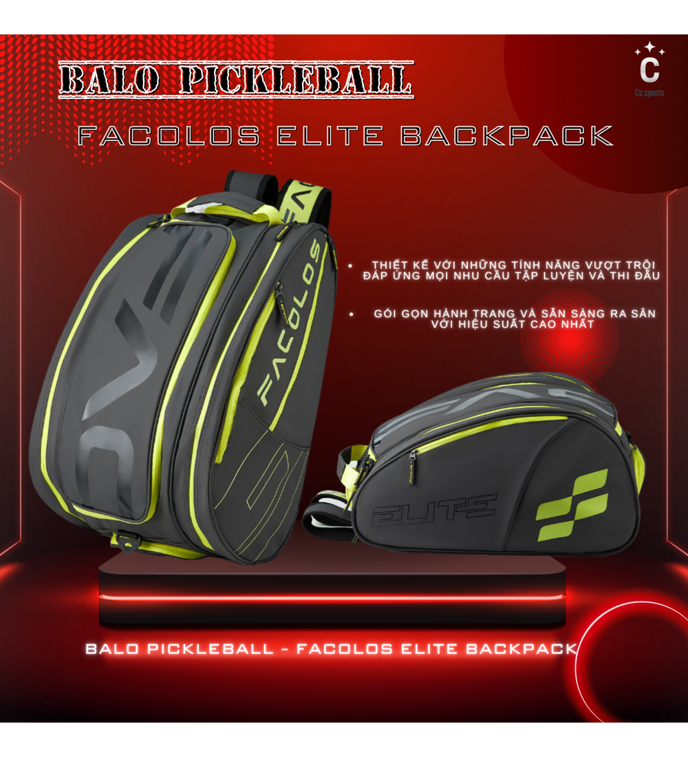 Balo Pickleball – Facolos Elite Backpack
