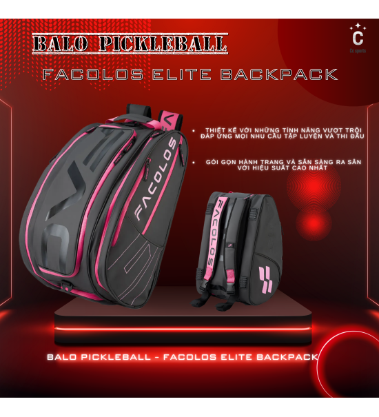 Balo Pickleball – Facolos Elite Backpack