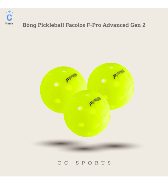 6 Bóng Pickleball Facolos F-Pro Advanced Gen 2