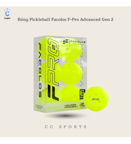 6 Bóng Pickleball Facolos F-Pro Advanced Gen 2