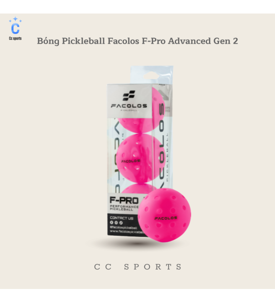 6 Bóng Pickleball Facolos F-Pro Advanced Gen 2