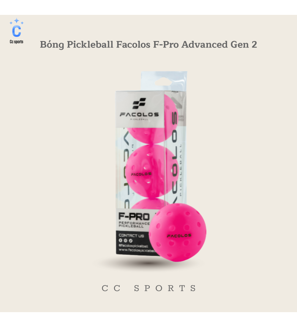 6 Bóng Pickleball Facolos F-Pro Advanced Gen 2