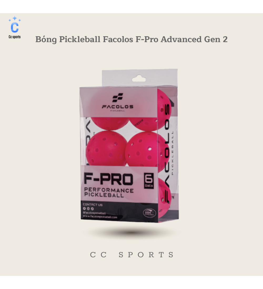 6 Bóng Pickleball Facolos F-Pro Advanced Gen 2
