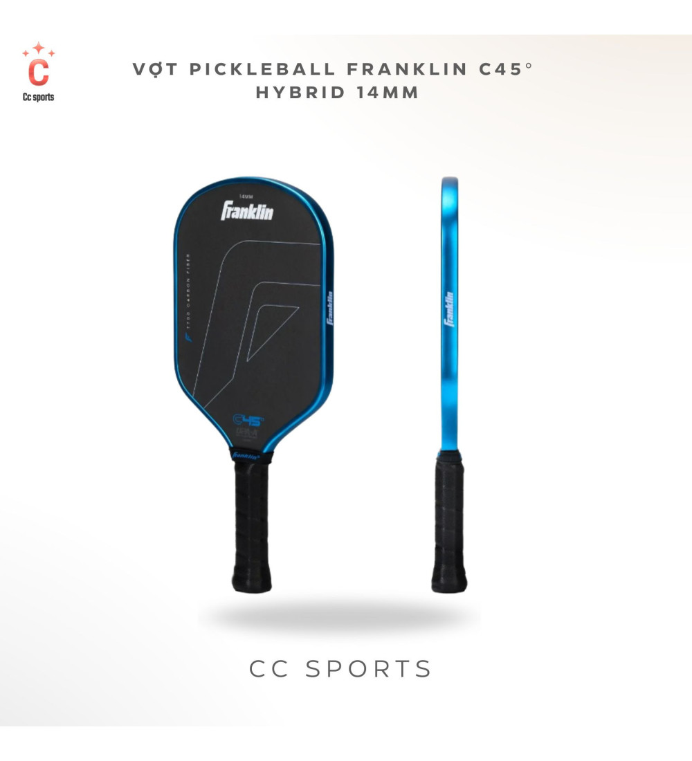 Vợt Pickleball Franklin C45° Hybrid 14mm