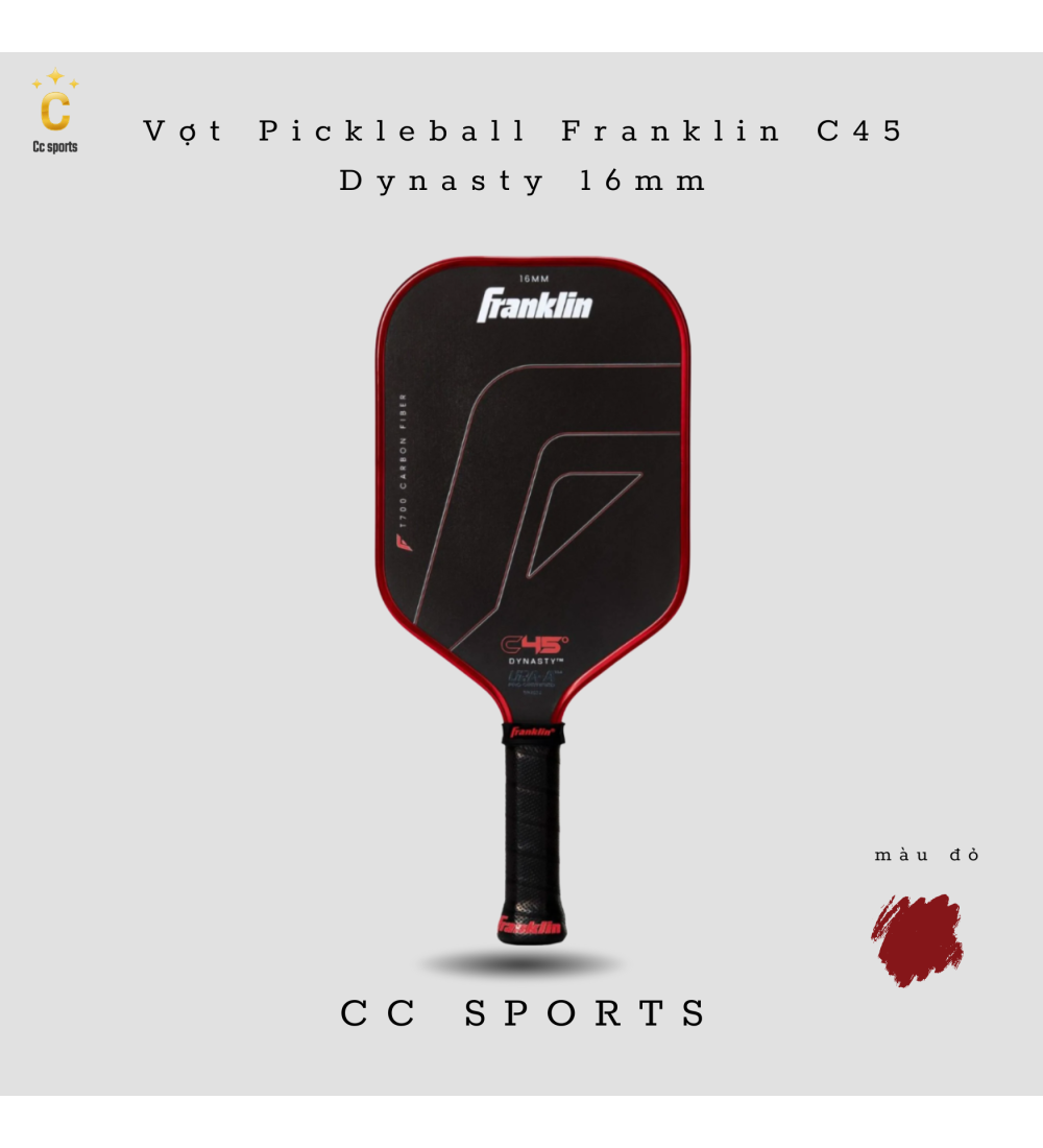 Vợt Pickleball Franklin C45 Dynasty  14mm-16mm
