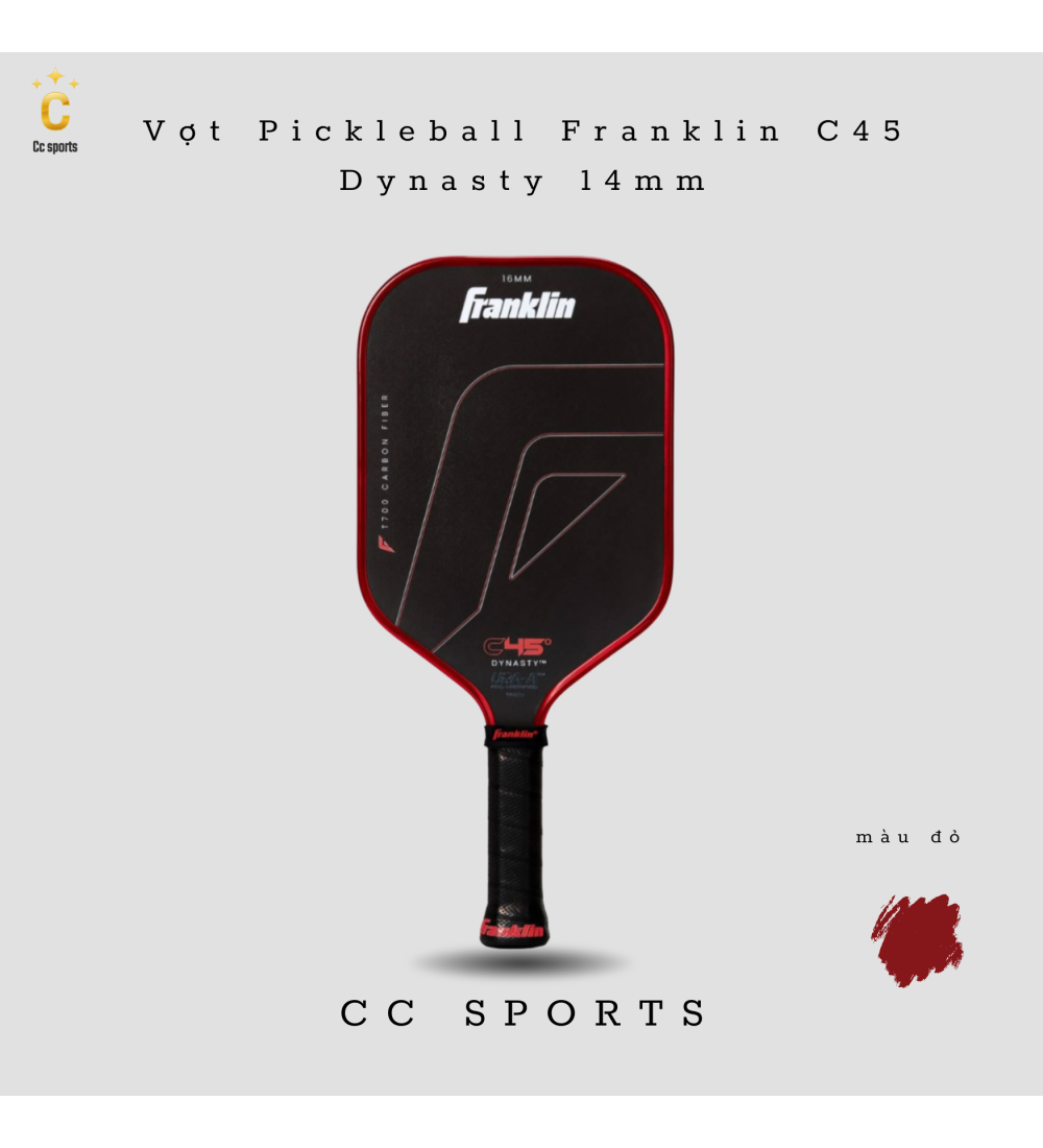 Vợt Pickleball Franklin C45 Dynasty  14mm-16mm