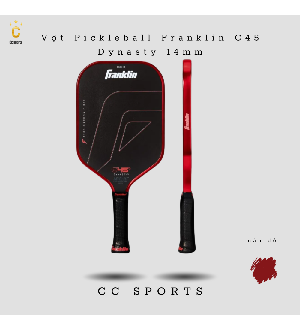 Vợt Pickleball Franklin C45 Dynasty  14mm-16mm