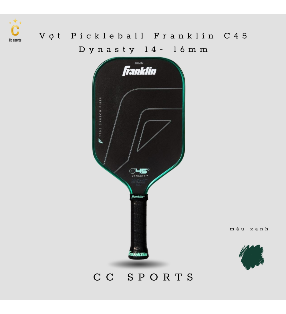 Vợt Pickleball Franklin C45 Dynasty  14mm-16mm