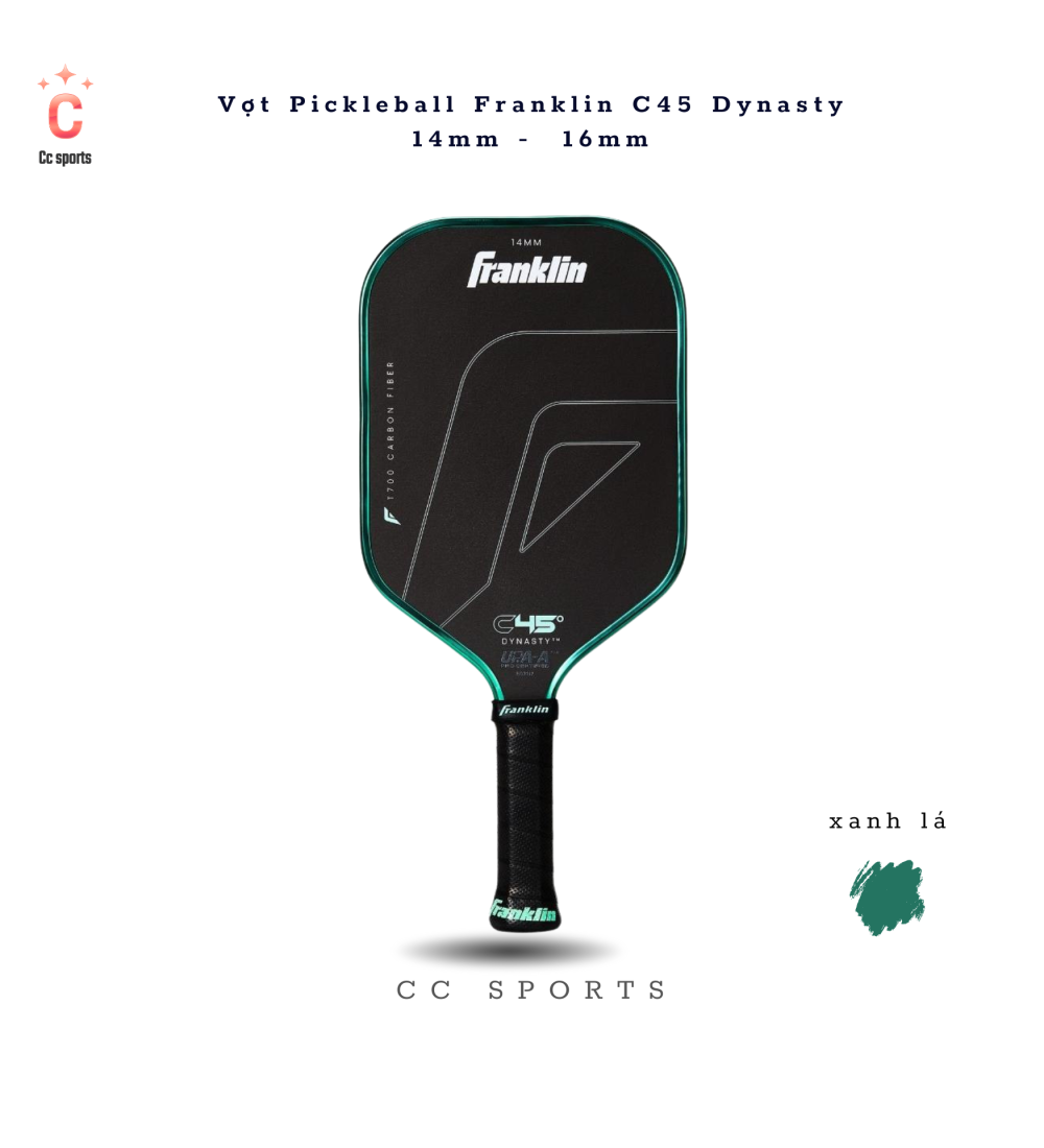 Vợt Pickleball Franklin C45 Dynasty  14mm -  16mm